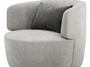 Elaine armchair by Molteni 3D मॉडल