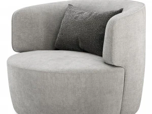 Elaine armchair by Molteni 3D Model
