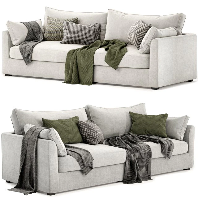 Ashlee 35 seat sofa 3D Model .c4d .max .obj .3ds .fbx .stl .blend