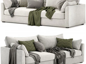 アシュリー 35人掛けソファ 3Dモデル