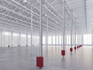 Low poly warehouse 01 3D Model