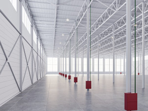 Low poly warehouse 01 3D Model