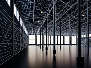 Low poly warehouse 01 3D Model