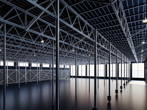 Low poly warehouse 01 3D Model