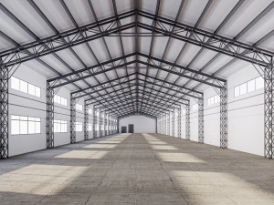 ローポリ倉庫 02 3Dモデル