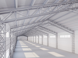 Low poly warehouse 02 Modelo 3D