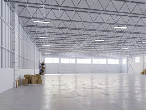 Low poly warehouse 03 3D Model