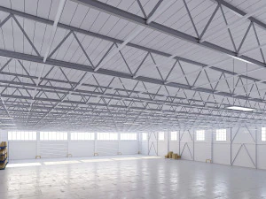 Low poly warehouse 03 3D Model