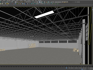 Low poly warehouse 03 3D Model