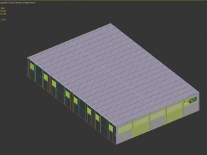 Low poly warehouse 03 3D Model