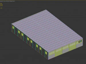 Low poly warehouse 03 3D Model