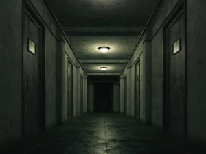 लो पॉली ओल्ड डार्क स्केरी 01 3D मॉडल