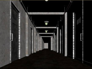 Low poly old dark scary 01 Modelo 3D