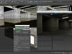 Old dark scary corridor 02 Modello 3D
