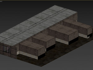 Old dark scary corridor 02 Modello 3D
