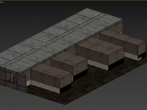 Old dark scary corridor 02 3D Model