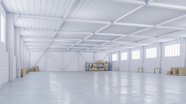 Low poly warehouse 04 3D Model .c4d .max .obj .3ds .fbx .stl .blend 