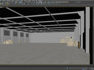 Low poly warehouse 04 3D Model
