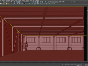 Low poly warehouse 04 3D Model