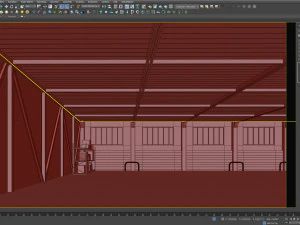 Low poly warehouse 04 3D Model