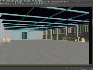 Low poly warehouse 04 3D Model