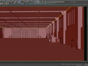 Low poly warehouse 04 3D Model