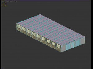 Low poly warehouse 04 3D Model