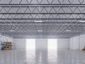 Low poly warehouse 05 Modello 3D