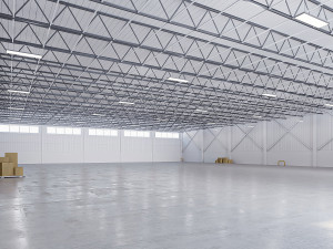 Low poly warehouse 05 Modello 3D