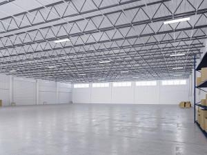 Low poly warehouse 05 Modello 3D