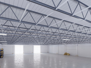 Low poly warehouse 05 Modello 3D