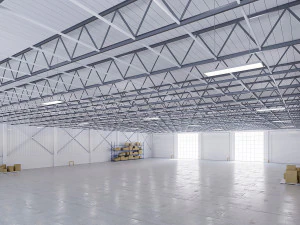 Low poly warehouse 05 3D Model