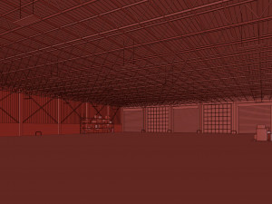 Low poly warehouse 05 Modello 3D