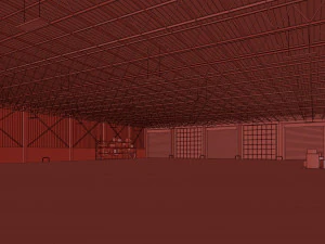Low poly warehouse 05 3D Model