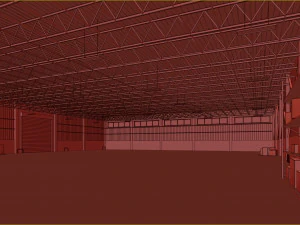 Low poly warehouse 05 3D Model