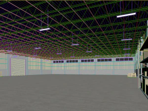 Low poly warehouse 05 3D Model