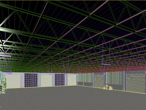 Low poly warehouse 05 Modello 3D