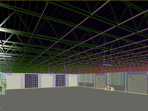 Low poly warehouse 05 3D Model