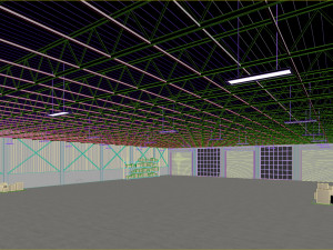 Low poly warehouse 05 Modello 3D