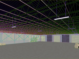 Low poly warehouse 05 3D Model