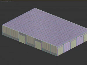Low poly warehouse 05 3D Model