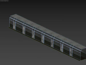 Old dark scary corridor 04 with ghost 3D Model