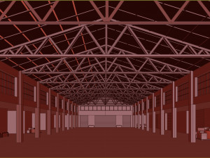 Lowpoly warehouse 06 Modelo 3D