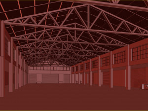 Lowpoly warehouse 06 Modelo 3D