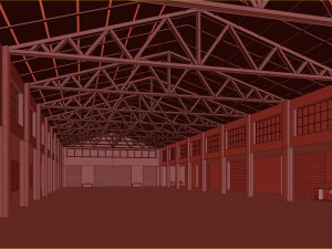 Lowpoly warehouse 06 3D Model