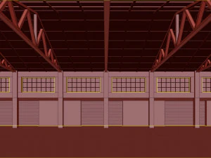 Lowpoly warehouse 06 3D Model