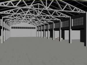 Lowpoly warehouse 06 Modelo 3D