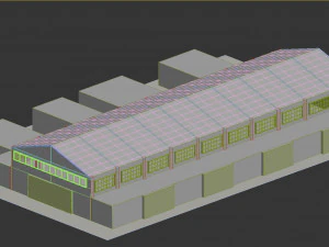 Lowpoly warehouse 06 3D Model
