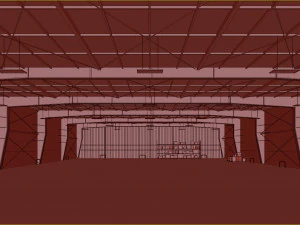 Low poly warehouse 07 3D Model