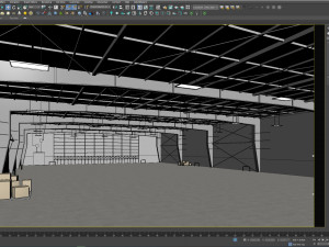 Low poly warehouse 07 Modello 3D